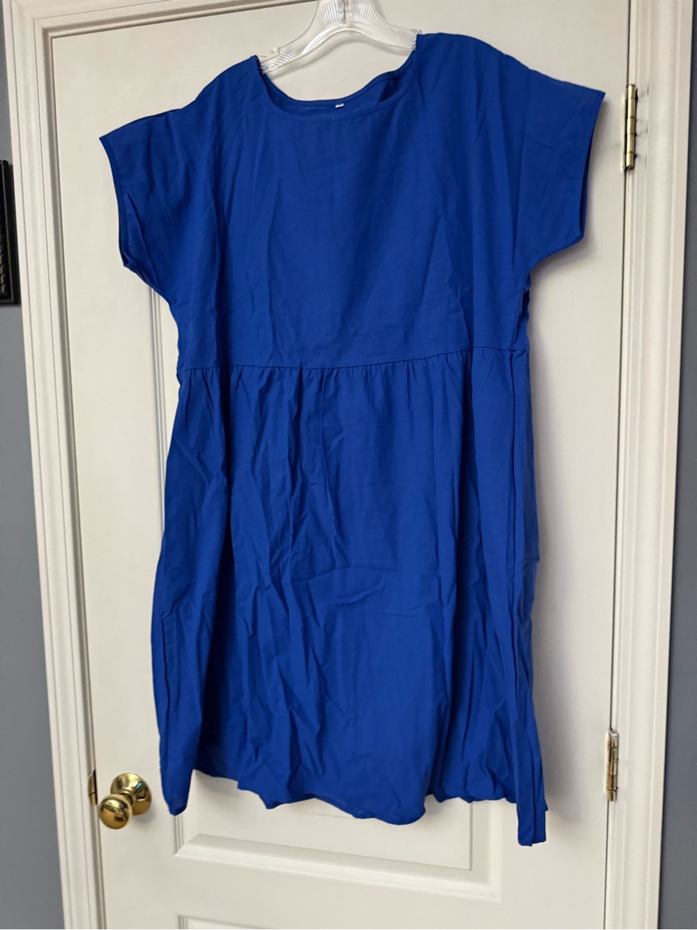 Girls' Royal Blue Short Sleeve Dress